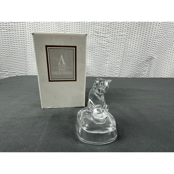 Avon Other - Avon Lead Crystal Glass - Kitty Figure String 1994 Collectible Kitten NIB